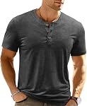T-shirts Henley Été Henley T-Shirts V Neck Mode Casual Tops de base