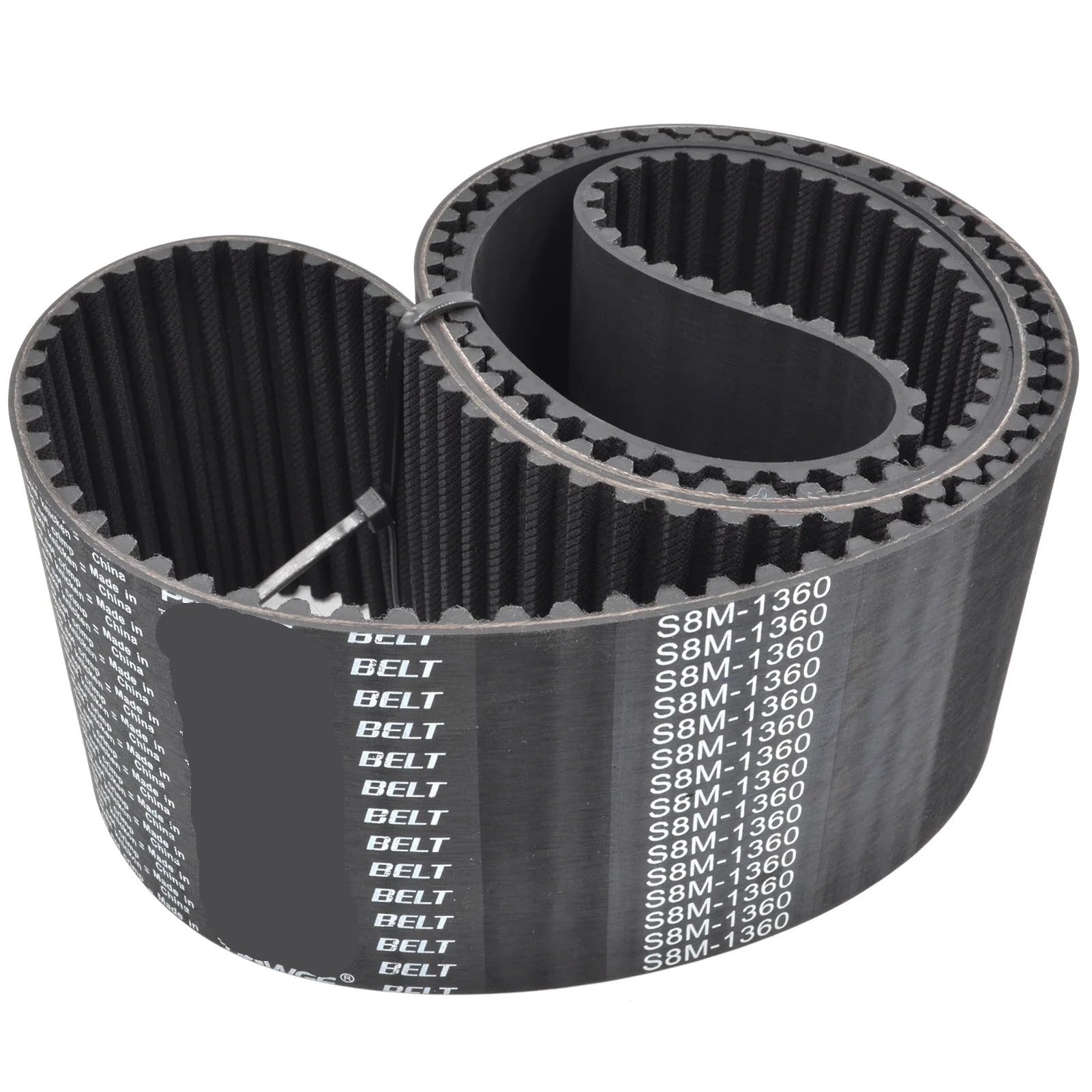 Correa S8M 1344 de goma resistente al desgaste para poleas industriales de 30mm 5