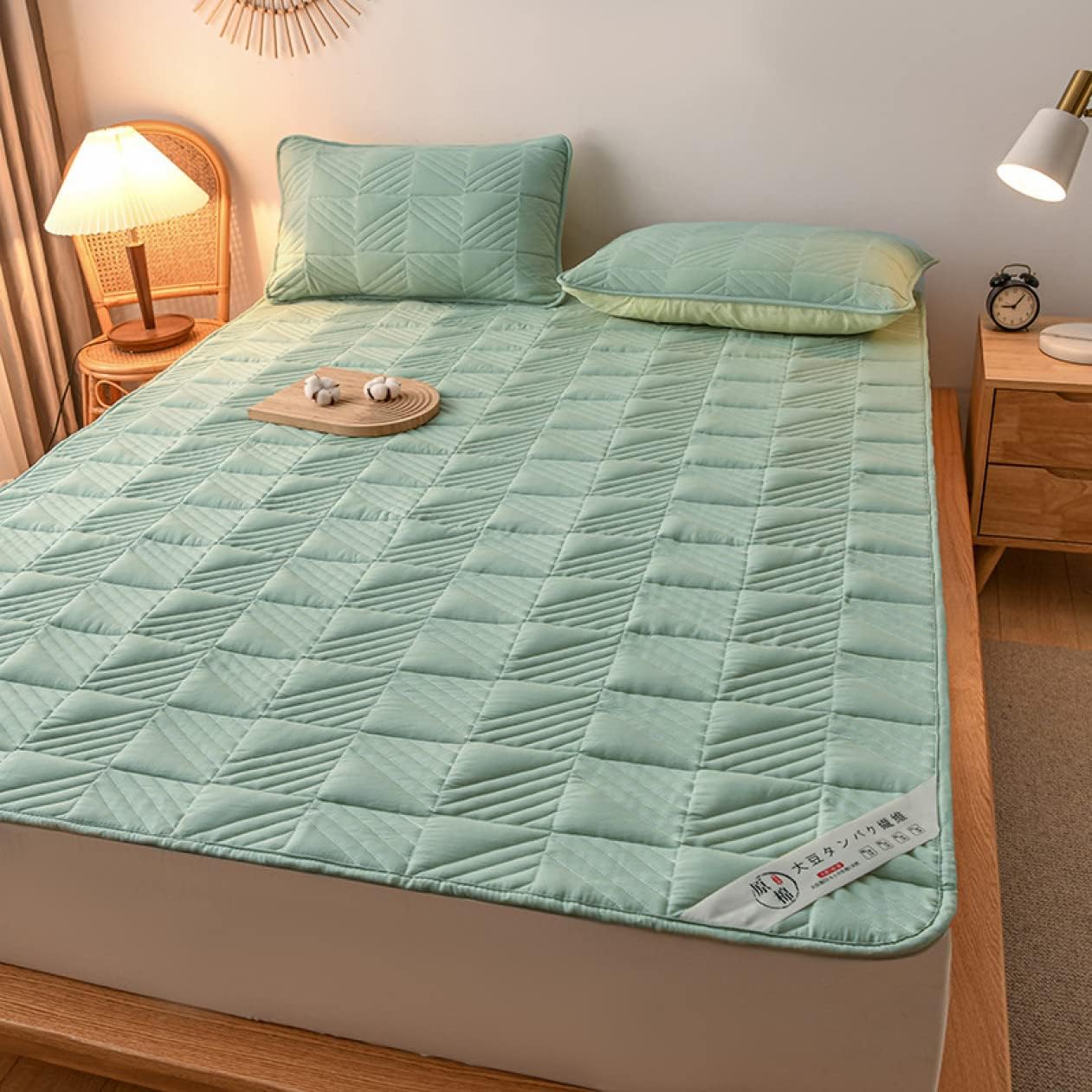 Bed Pad for Spring, Summer, and Autumn, Color 7, Shrink-Resistant, Highly Breathable, Futon Pad, Single, Does Not Shrink (Color 5, 120 * 200cm)