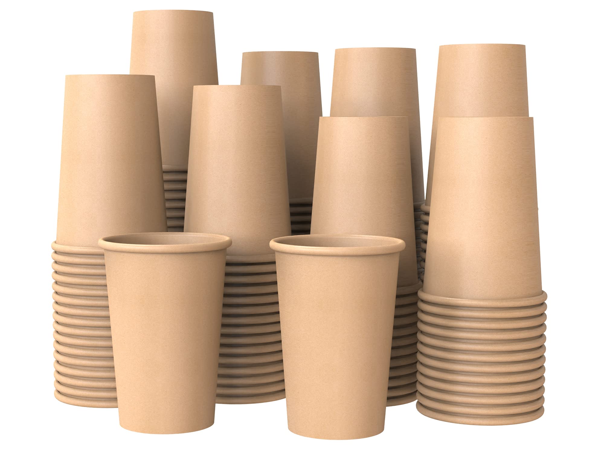 Lot De 1000 Gobelets Jetables En Carton De 100 Ml Pour Le Café, Le Thé