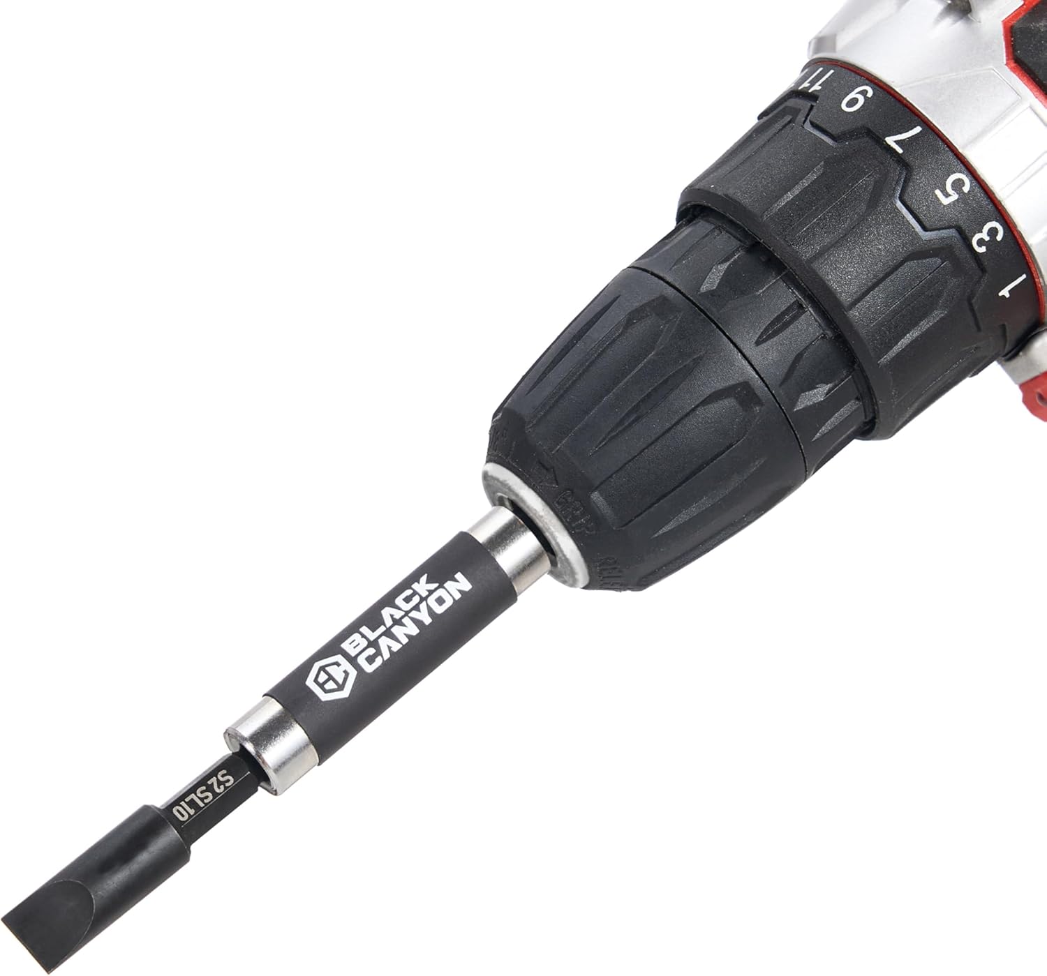15-Pack Square SL10 Impact Driver Bits - S2 Steel Corrosion Resistant Magnetic Tip with 1/4" Hex Shank