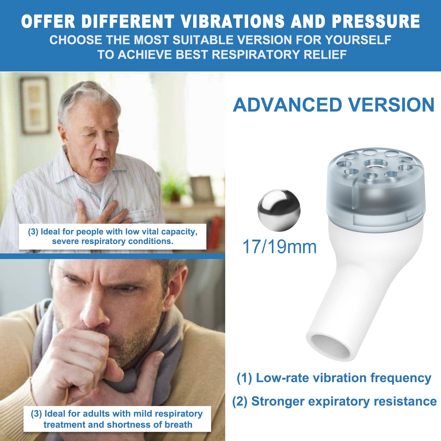 Flutter Valve Mucus Removal Device Lung Expansion IDEAR Breathing