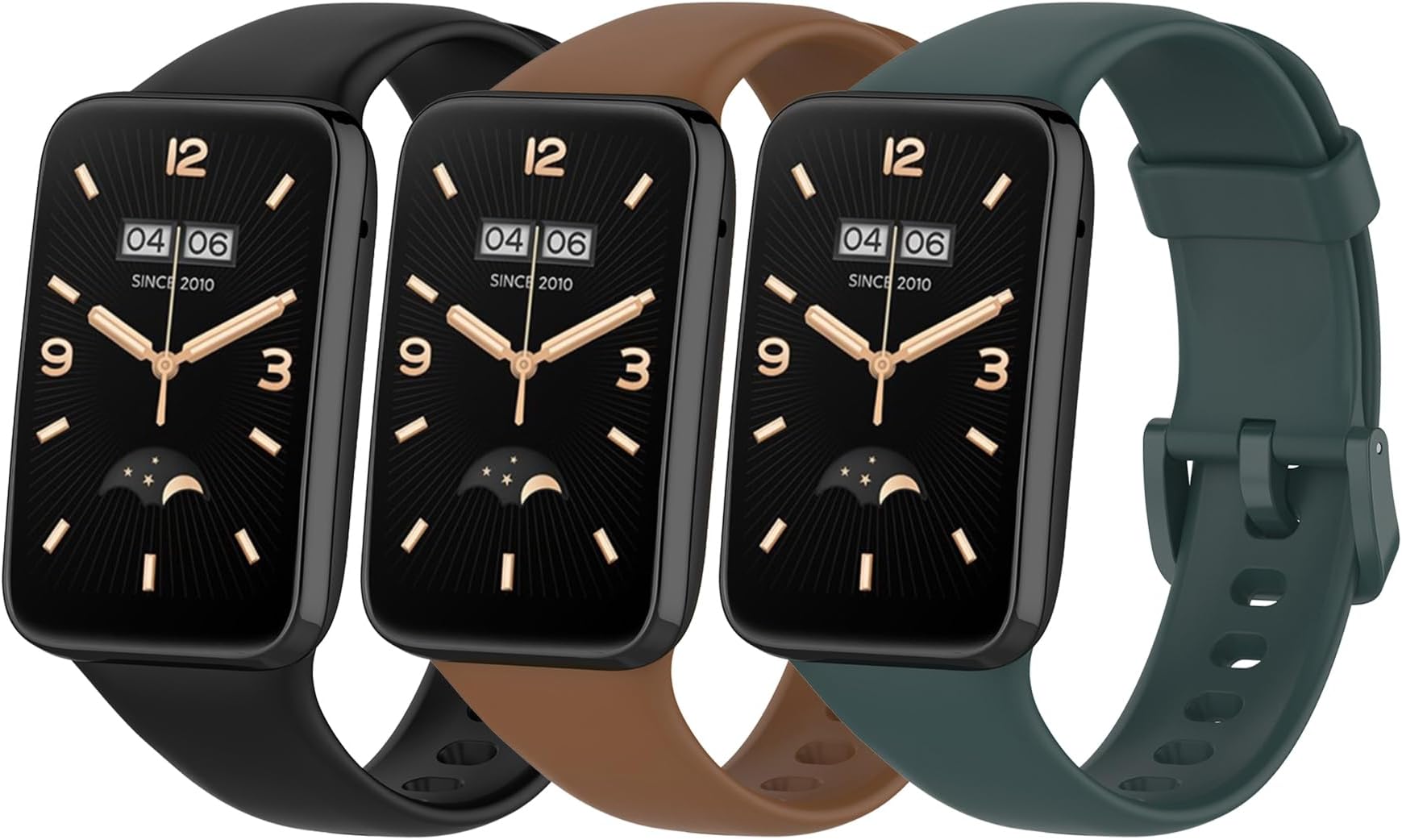 SenMore 3 Replacement Strap for Xiaomi Band 7 Pro Smart Watch, Soft Silicone Straps, Sports Watchband for Miband 7Pro, Quick Release, Comfortable and Waterproof Watch Replacement Bands