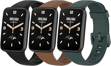 SenMore 3 Pieces Replacement Straps for Xiaomi Band 7 Pro Smart Watch, Soft Silicone Strap, Replacement Sport Strap for Miband 7Pro Watch