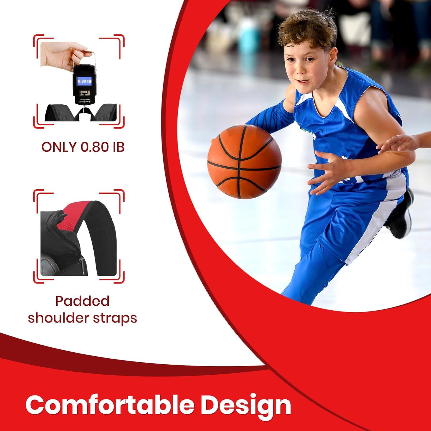 Hsmihair Basketball Backpack Large Sports Bag for Men&Youth,Gym Bag with Separate Ball & Shoes Compartment,Travel Bag for Basketball,Soccer,Volleyball