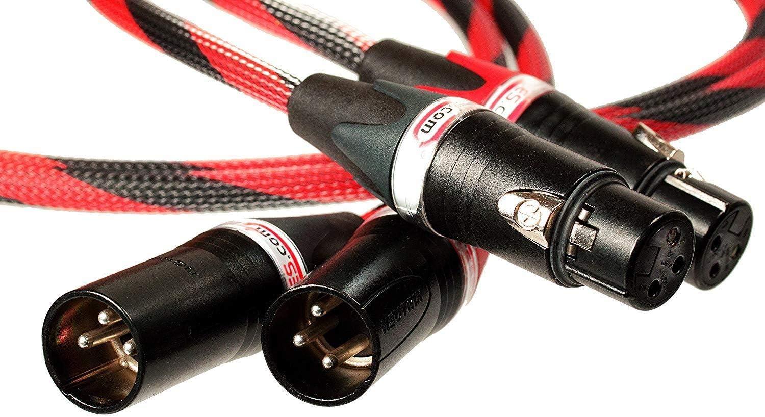 Exclusive Discount 🔥 Better Cables Silver Serpent Anniversary Edition Red/Black Balanced XLR Audiophile Audio Cables (Pair - 2 Cables) - High-End, High-Performance, Silver/Copper Hybrid, Low-Capacitance - 25 Feet