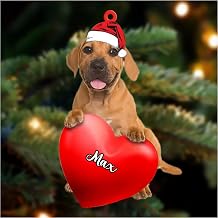 LOVELYPOD Personalized Boerboel Christmas Ornament, Custom Dog Breeds 3D 2 Layer Ornaments, Gift for Love Christmas, Birthday, Anniversary, Customized Dog Lover Tree Decorations