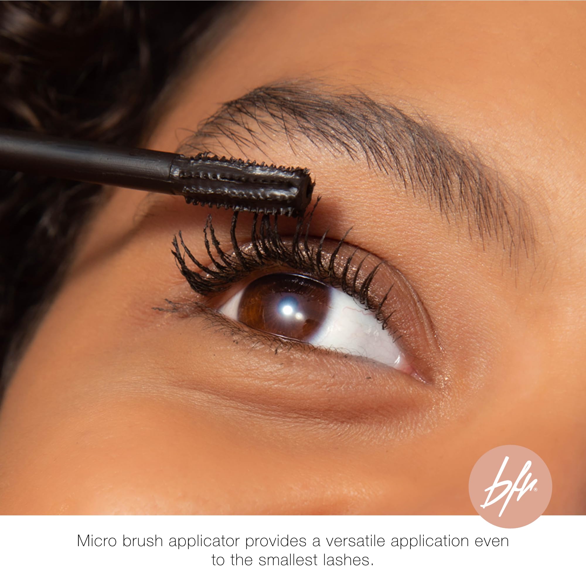 Beauty for Real Hi-Def Mascara, Just Black - Set of 3 - Defining & Volumizing Lash Definer - Humidity & Smudge Proof - Micro Brush Ensures Versatile Application - 2.3 oz