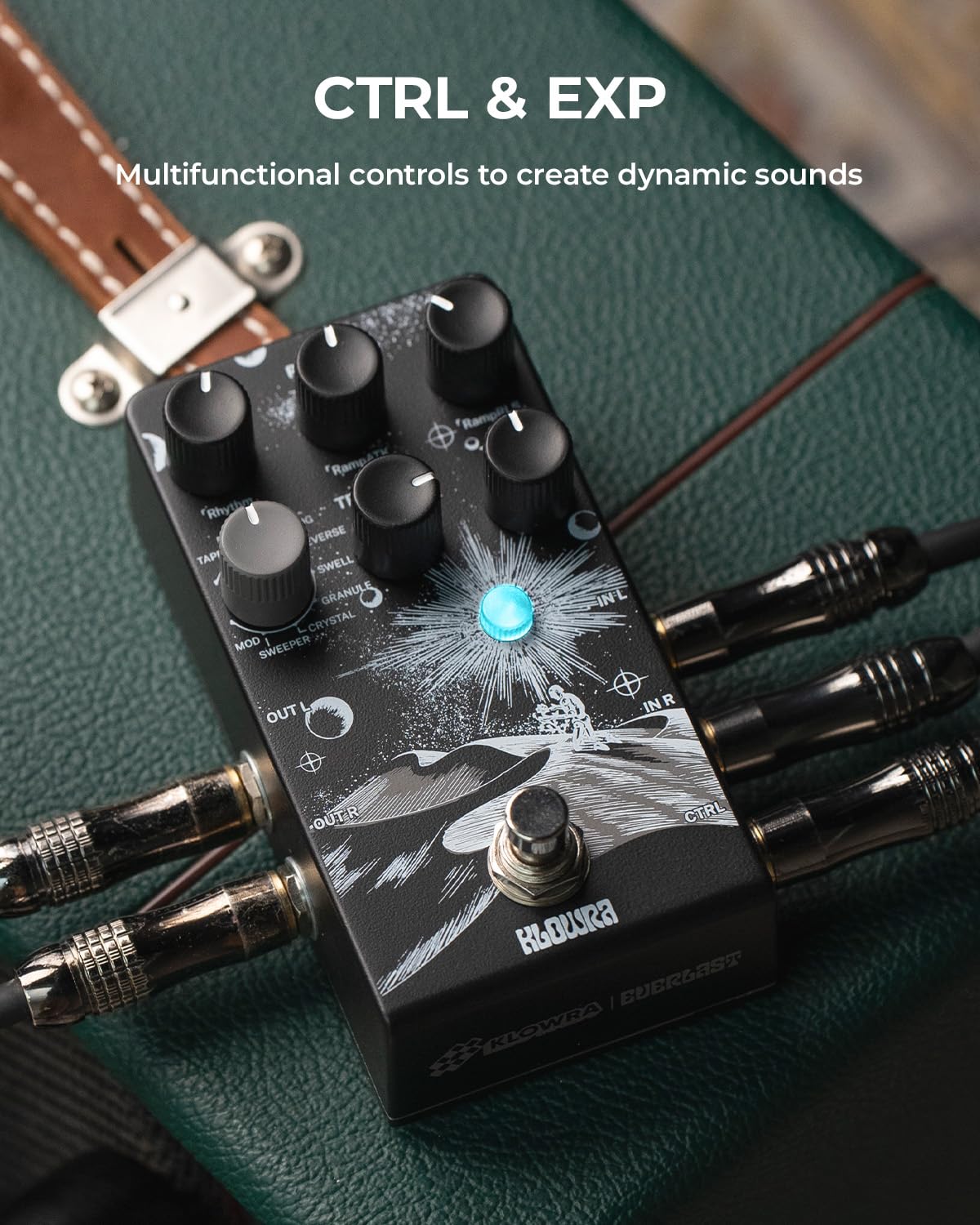 Klowra Everlast Delay Electric Guitar Pedal - Digital Effect Pedal