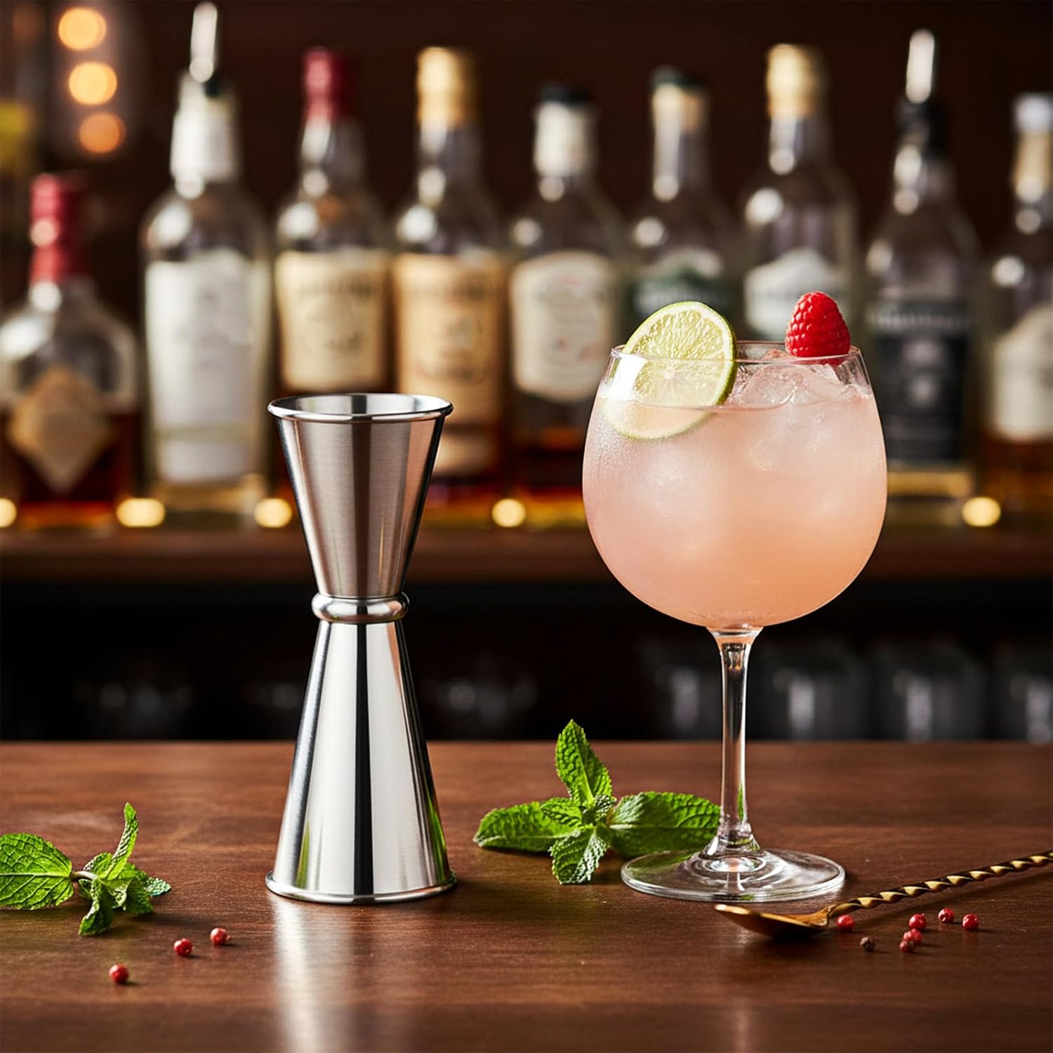 9 PCS Jigger for Bartending, 2oz,1oz Cocktail Jigger 304 Stainless Steel Short Measure Jiggers Double Cocktails Measuring Cup Dual Cocktail Measuring Tool for Professional and Home Bars-30ML/60ML