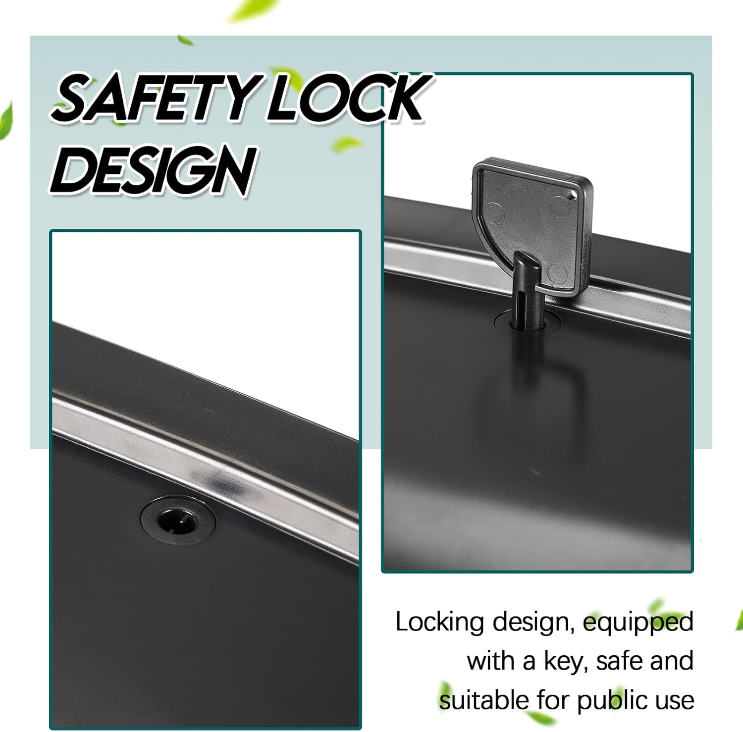 Maxcheck 2 Pcs Commercial Toilet Paper Dispenser Wall Mount Double 2 Roll Locking Toilet Paper Holder Compact Side by Side Design Tissue Papers Dispenser for Bathroom Office Public Spaces