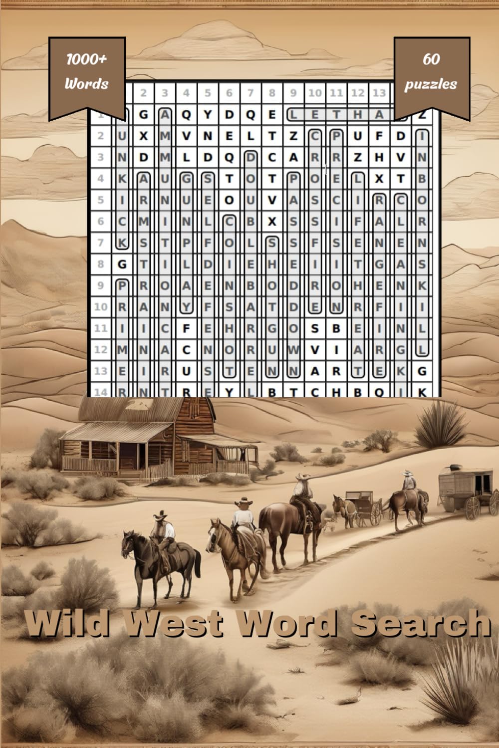 Wild West Word Search: Easy-to-read Wild West word search puzzles featuring outlaws, lawmen, frontier towns, cowboys, ... | 6x9 inches | 124 pages — perfect for vacations, holidays, and western ent