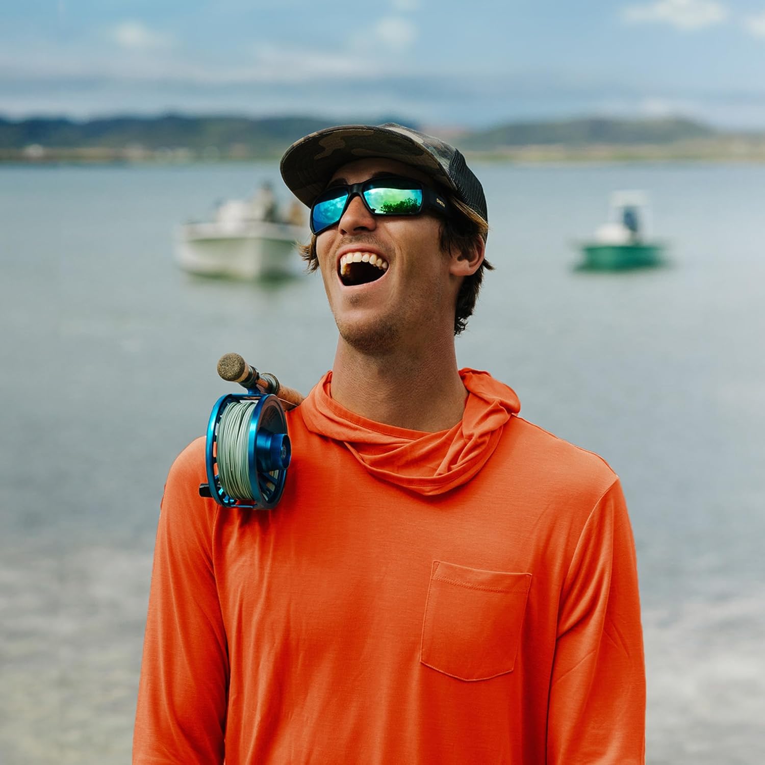 Free Fly Men's Lightweight Hoodie - UPF 20+ Sun Protection Hoodie for Men - Breathable Long Sleeve Sun Shirt for Fishing