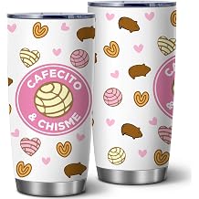 20oz Cafecito Y Chisme Concha Insulated Stainless Steel Tumbler with Lid