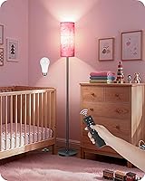 Vista 25 de Juego de 2 lámparas de pie regulables para sala de estar con 2 controles remotos e interruptor de pie, lámpara de pie moderna de 64.4 pulgadas