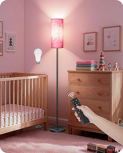 Miniatura 25 de Juego de 2 lámparas de pie regulables para sala de estar con 2 controles remotos e interruptor de pie, lámpara de pie moderna de 64.4 pulgadas, 2