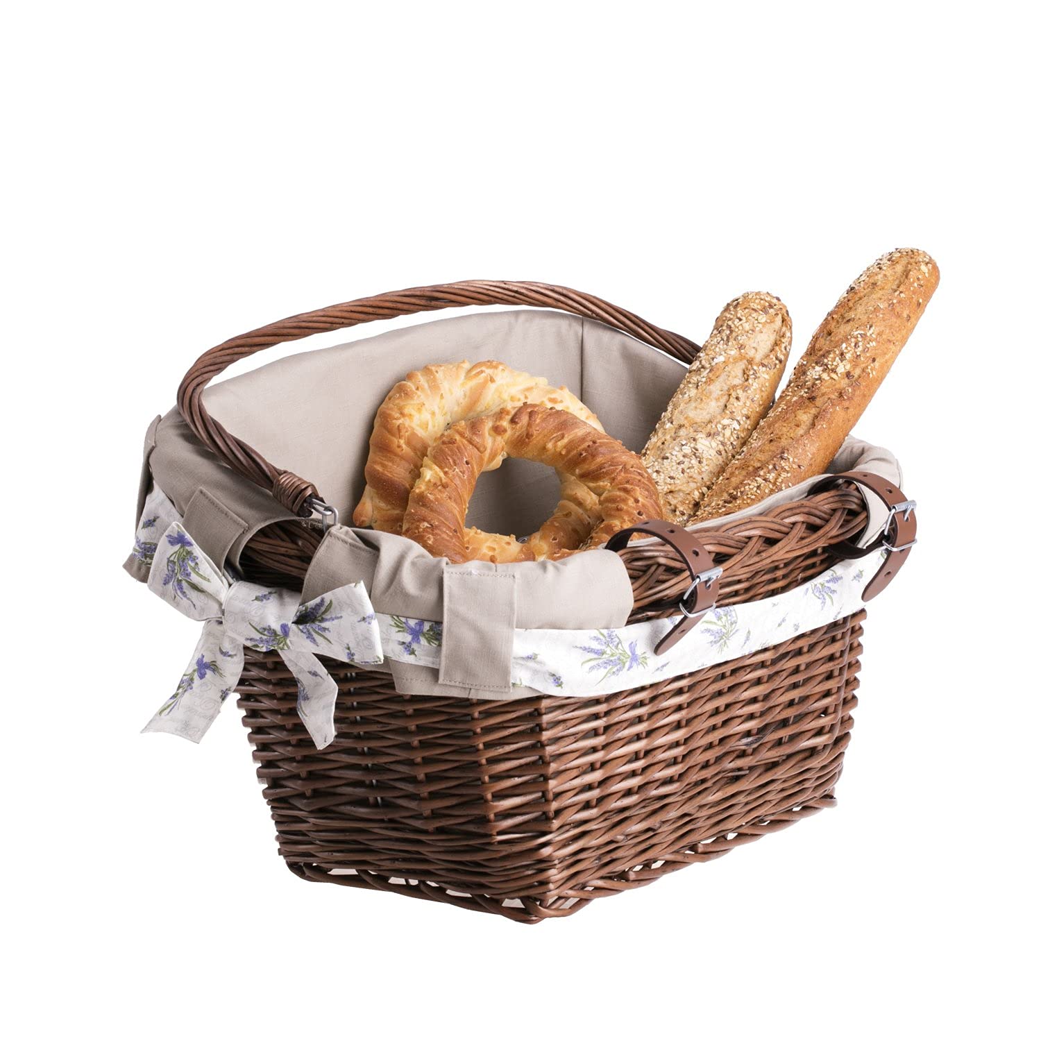 Panasonic NSCB218 Stainless Steel Front Basket Bicycle Silver Width 16.5 x Depth 11.6 x Height 8.7 inches (420 x 295 x 220 mm)