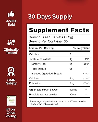 Miniatura 6 de FOODOLOGY Coleology Cut (paquete de 1-60 tabletas, 30 días) - Extracto de té verde. Vitaminas y Minerales.