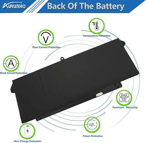 Miniatura 5 de AURUNHO 7FMXV 63Wh - Batería de repuesto para laptop Dell Latitude 5320 7320 7420 7520 Latitude (5320 7320 7420) Serie 2 en 1 0TN2GY TN2GY 9JM71