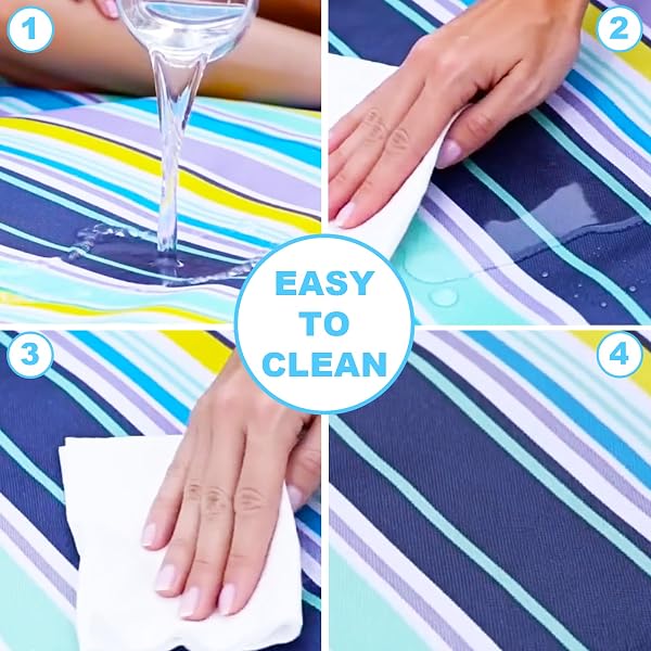 Waterproof Picnic Blanket 200x150cm, Foldable Picnic Rug with Sandproof & Slip-Resistant PVC Backing, Washable Outdoor Beach & Camping Mat with Carry Handle for Garden, Park & Family Outings - 3