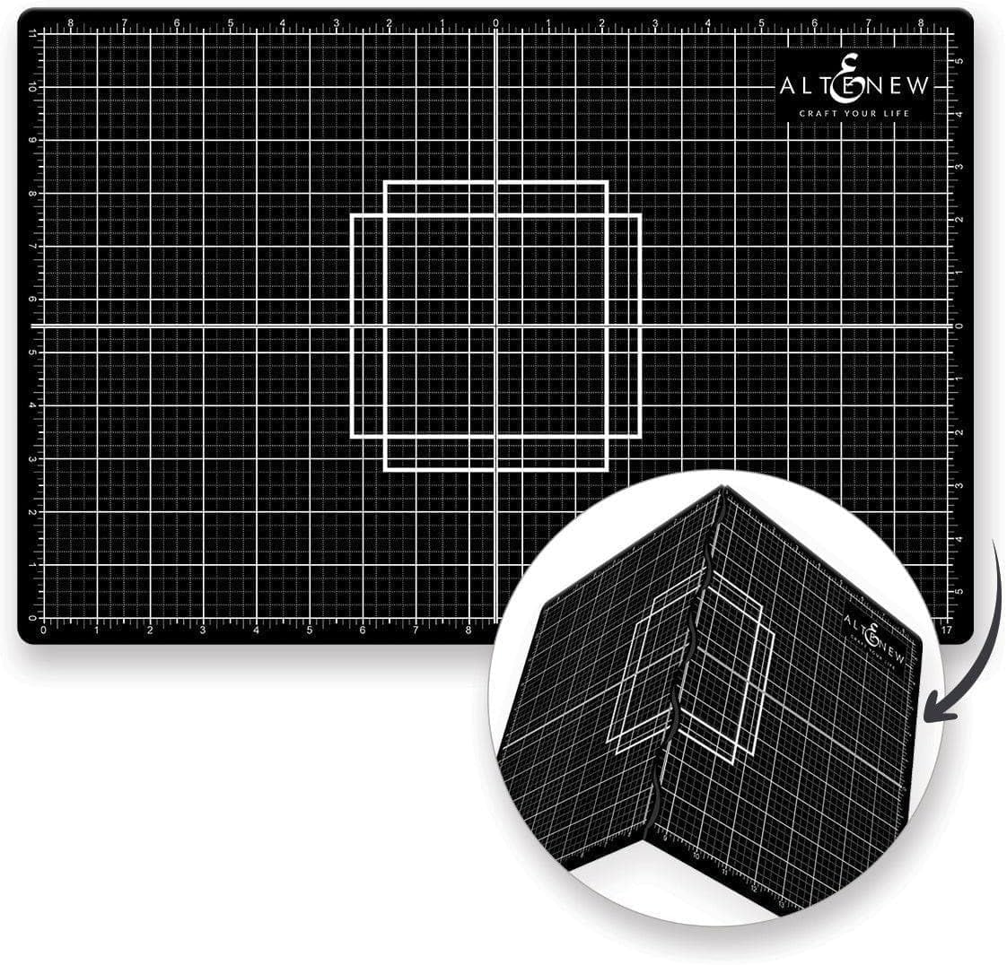Crafter's Foldable Cutting and Alignment Mat (A3 Size) Self-Healing, Collapsible, Easy to Read Grid, Inches and Centimeters, Paper Alignment
