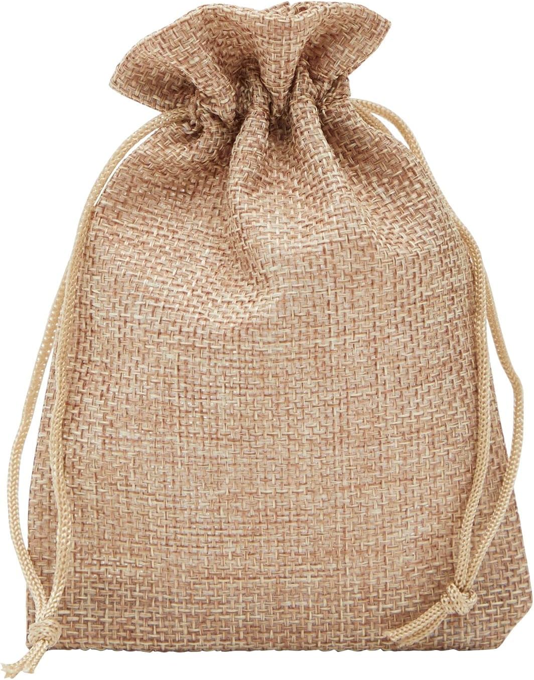 Uр Tо 40% оƒƒ Burlap Drawstring Bags for Rustic Wedding Party Favors, Birthday (3.7 x 5.5 In, 100 Pack)