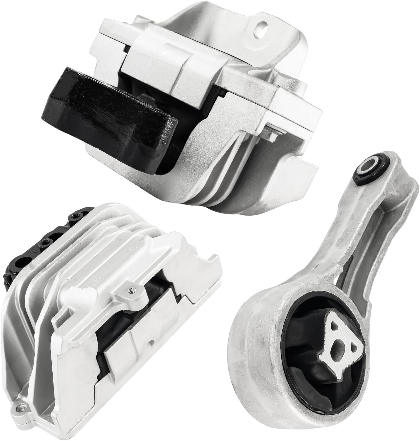 3pcs Engine Mount and Transmission Mount Compatible with Dodge Journey 2011-2019 2.4L, Dodge Avenger 2012-2014 2.4L, Dodge Journey 2020, EM-3326 EM-3335 EM-3334, Transmission Mount