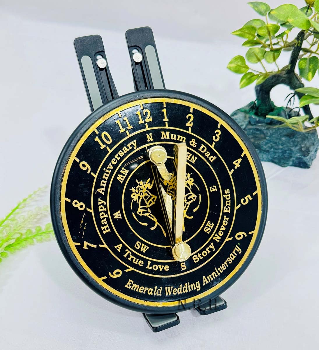 Brújula de latón para Aniversario de Boda, Regalo para Padres, Abuelos, Amigos, Marido o Esposa, Parejas, brújula única para jardín