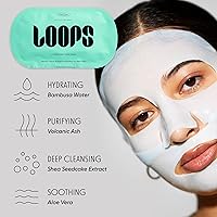 Vista 3 de LOOPS CLEAN SLATE - Mascarillas de hidrogel desintoxicantes - Desintoxica, limpia y calma, purifican profundamente y súper hidratantes, mascarilla