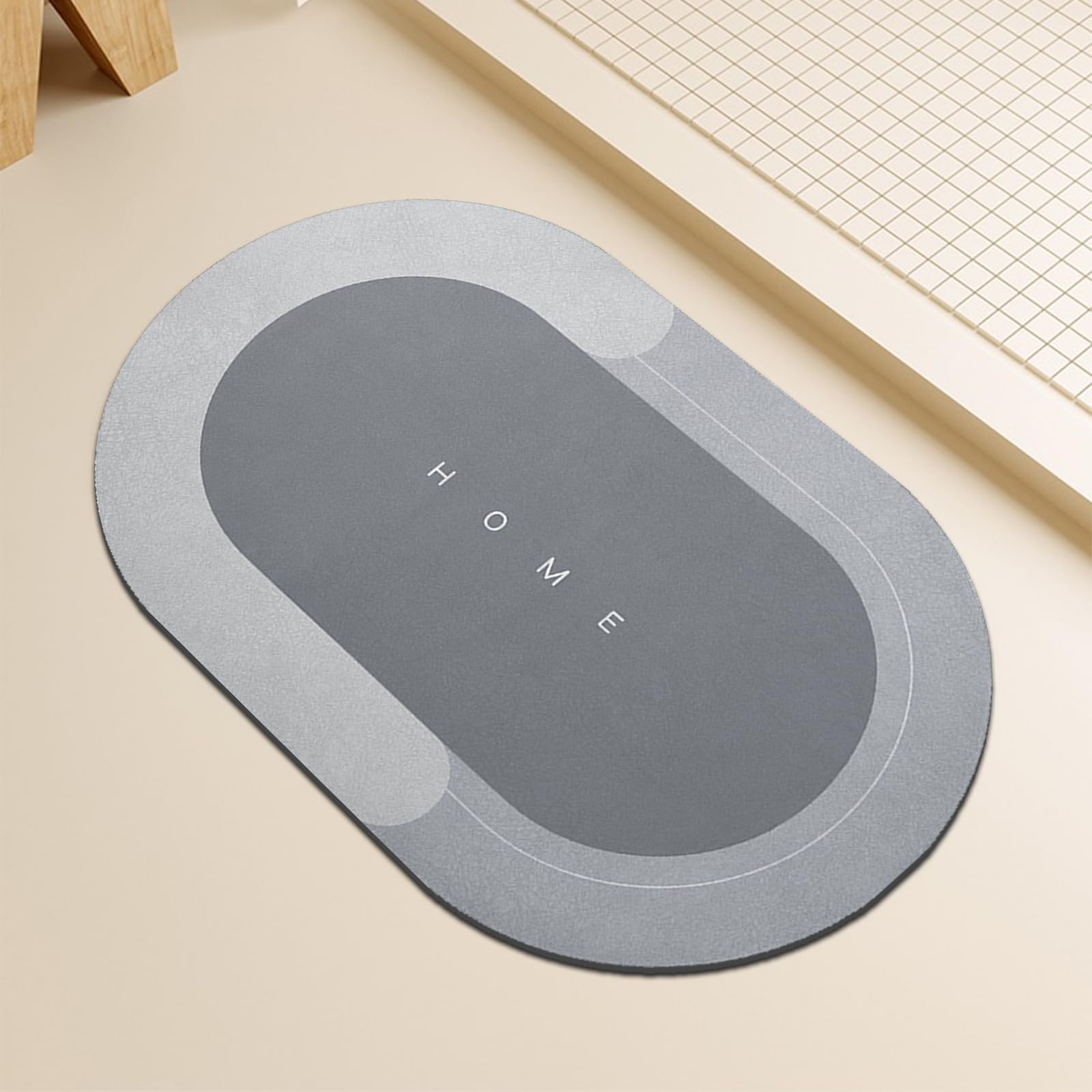 Topzywlc Absorbent Bath Mat Non Slip Anti Mould 45 * 70 cm, Quick Dry Magic Bathroom Floor Mat, for Bathtub Bedroom, Kitchen