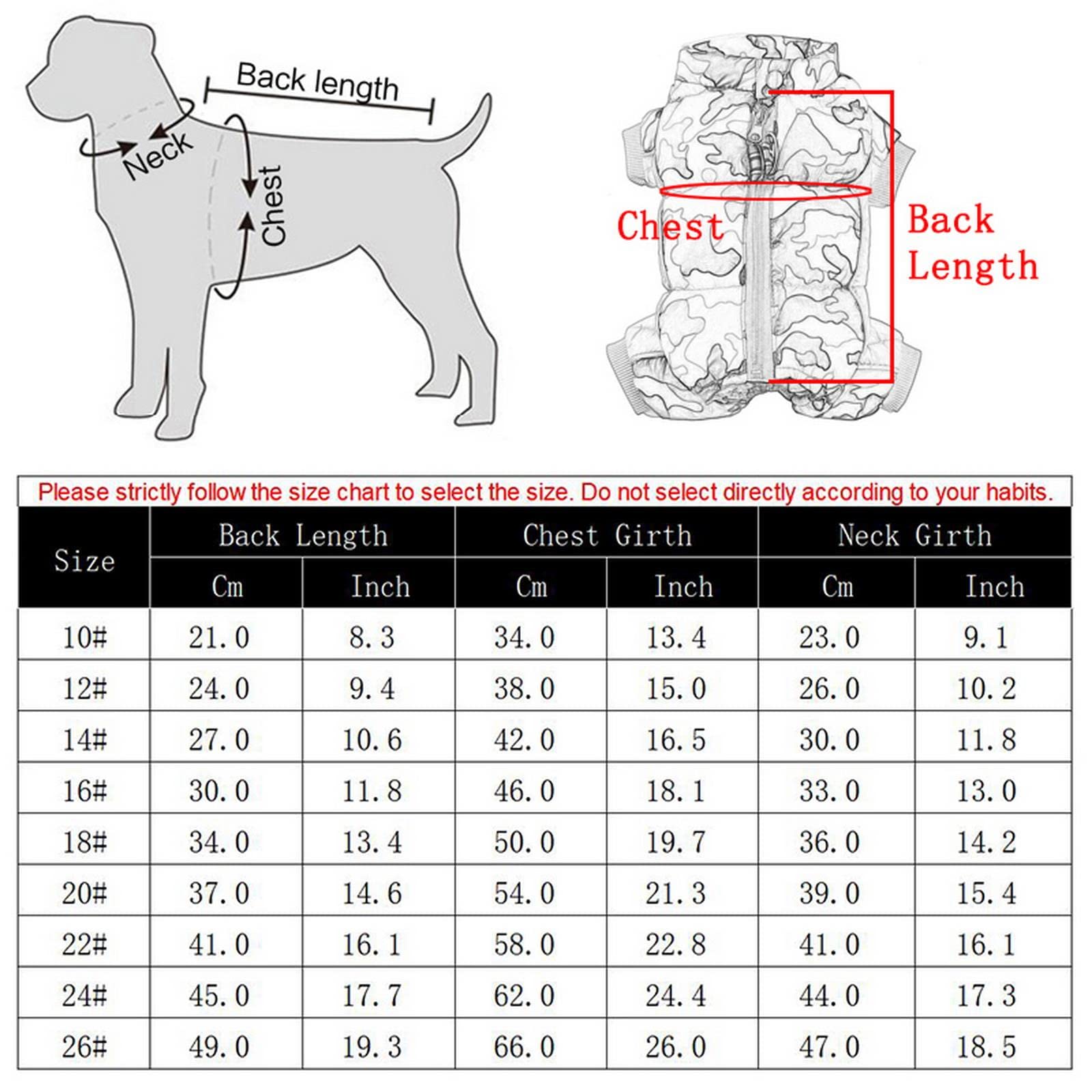 Vestiti per Cani Vestiti per Cani Inverno Abiti Caldi per Cani di Cipella Giacca da Cucciolo Impermeabile Camice da Cane Riflettente Chihuahua