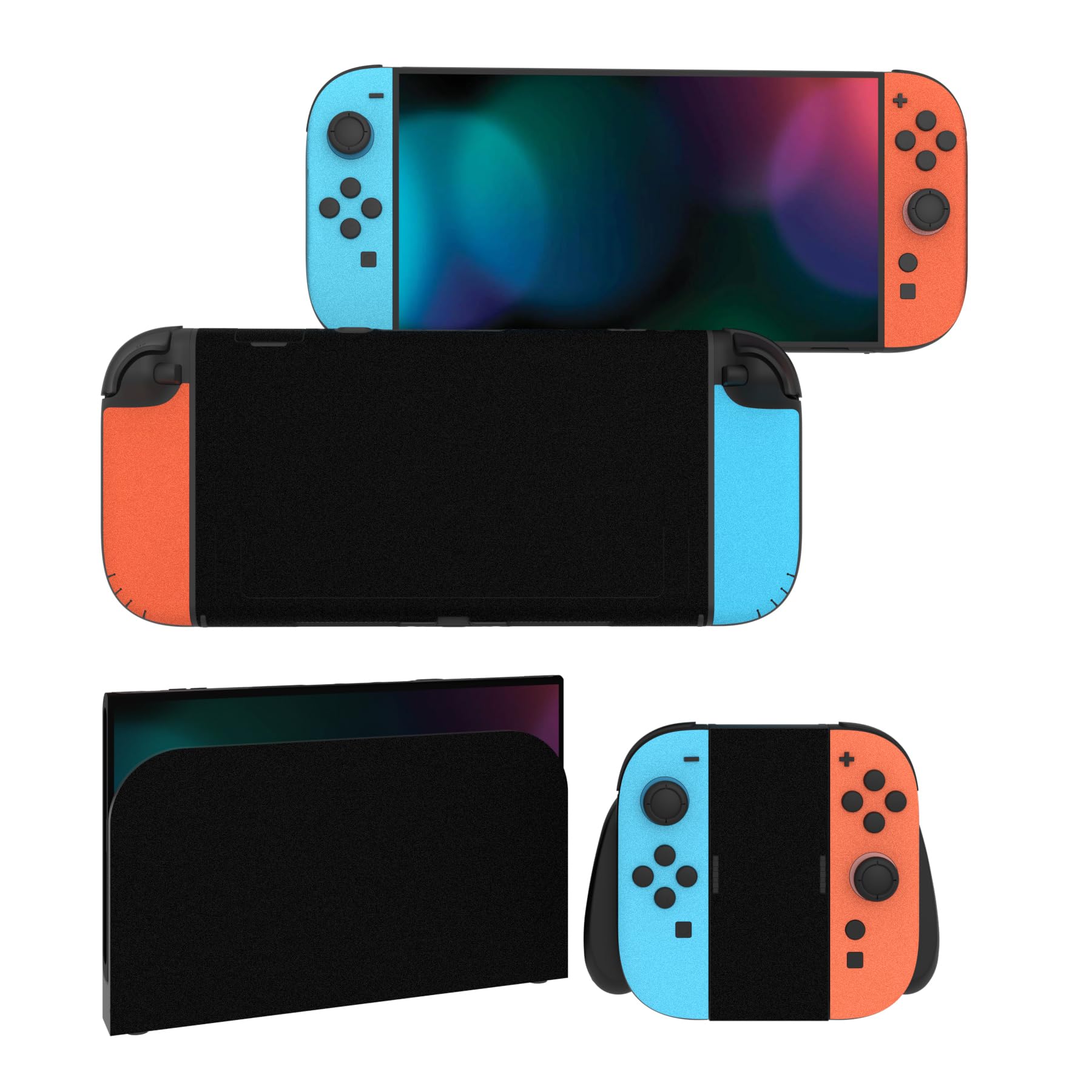 PlayVital Full Set Protective Skins for Nintendo Switch 2 Console & Joycon, Customized Vinyl Decal Wrap Sticker for Nintendo Switch 2 & Dock & Hand Grips - The Great Wave off Kanagawa — view 10