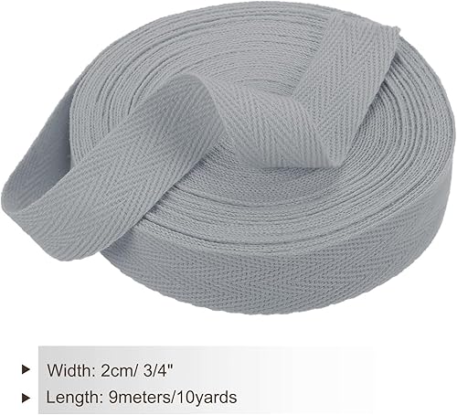 Vista 286 de PATIKIL Cinta de sarga de algodón de 3/4 pulgadas, 10 yardas, cinta de encuadernación al bies, cinta de espiga para costura, envoltura de regalos