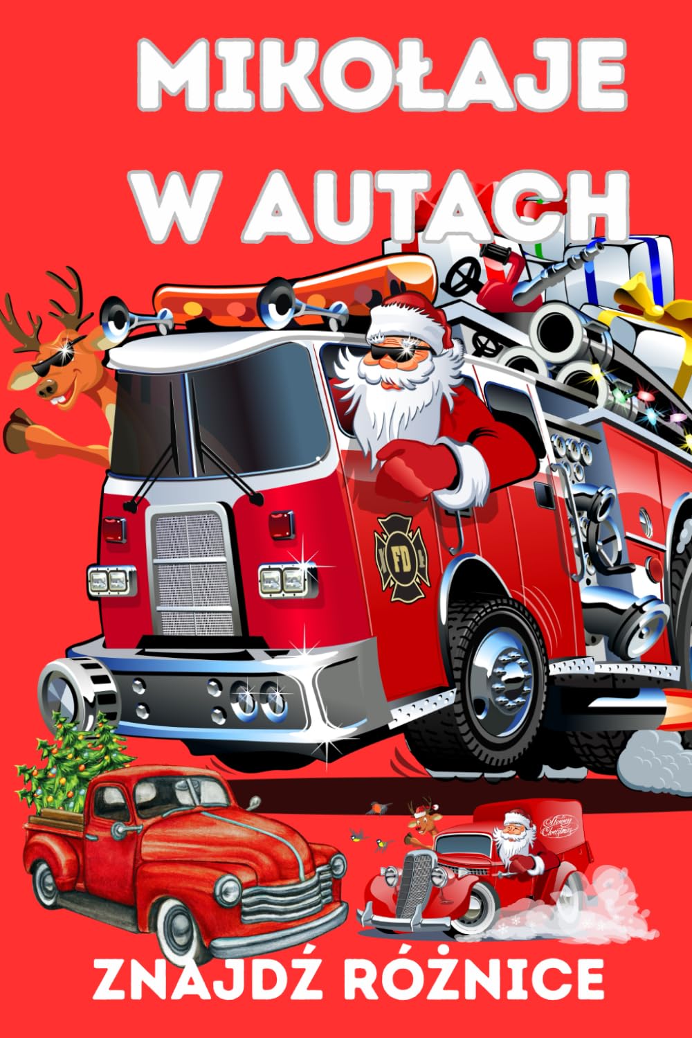 Mikołaje w autach: Znajdź różnice, Świąteczna przygoda, Mikołaje ruszają w trasę!
