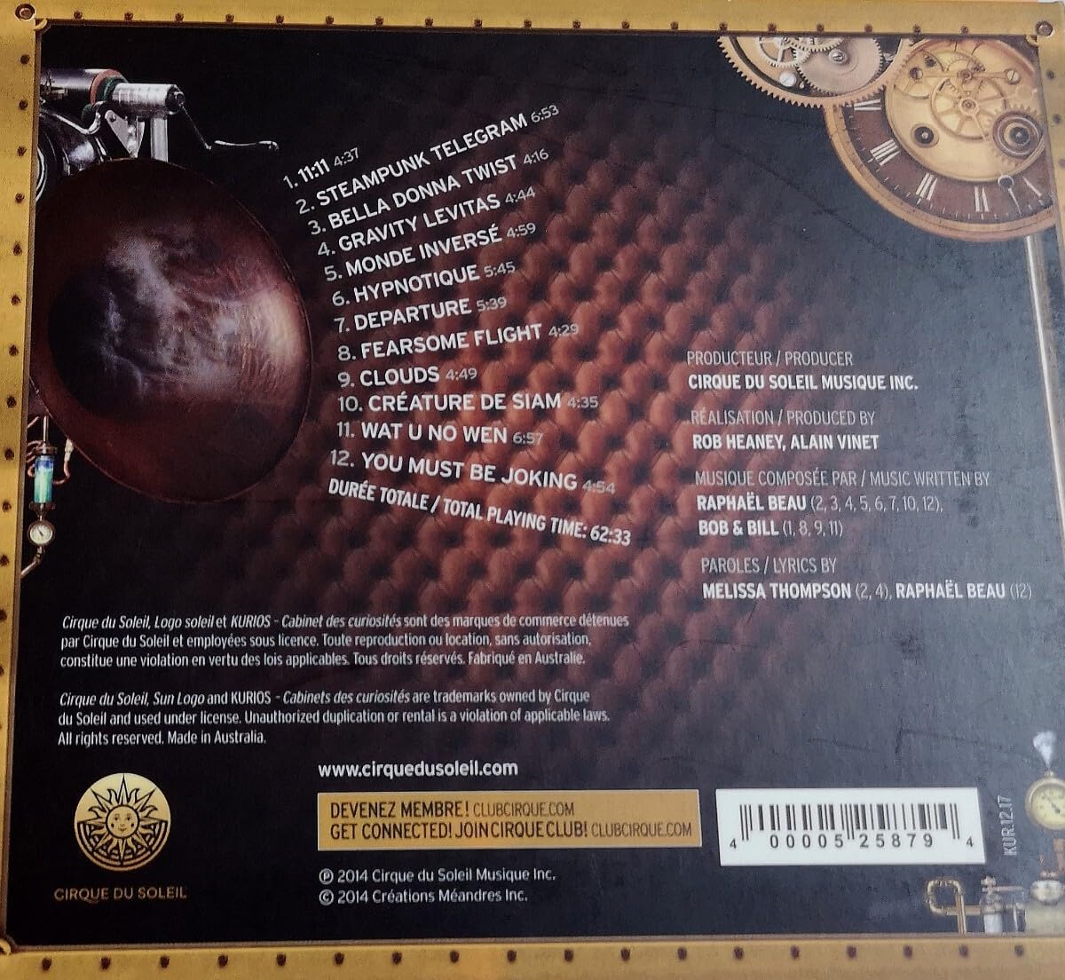 Amazon.co.jp: 【CIRQUE DU SOLEIL/KURIOS】 シルク・ドゥ・ソレイユ