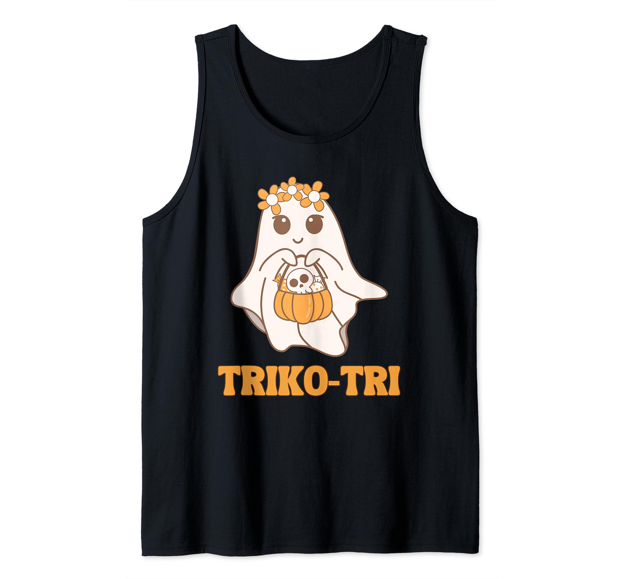 Spanish Bilingual Dual Language ESL TeacherTriko Tri Funny Spanish Halloween Trick or Treat Humor Tank Top