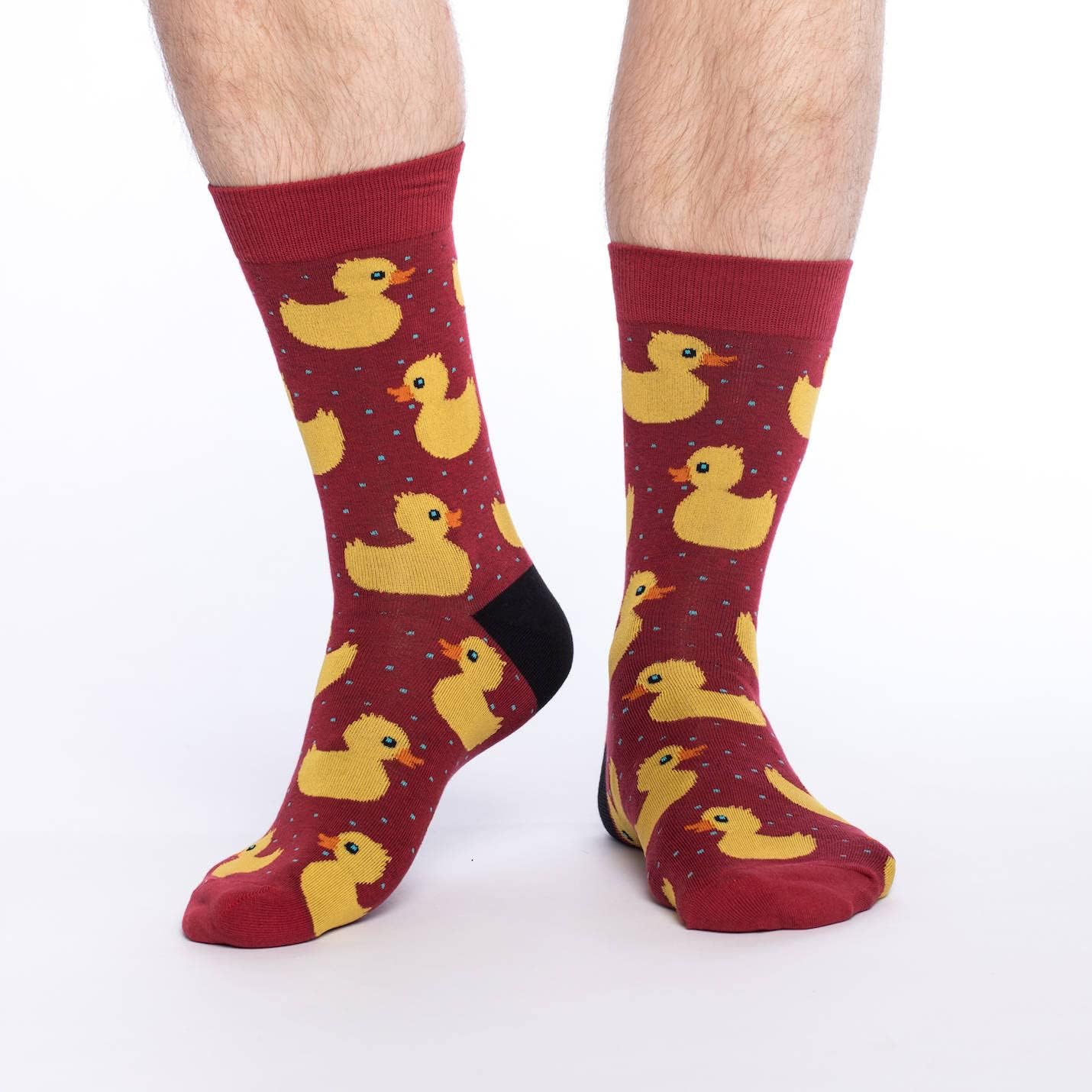 Good Luck Sock Men's Rubber Ducks Socks, Adult, Shoe Size 7-12 - Image 2