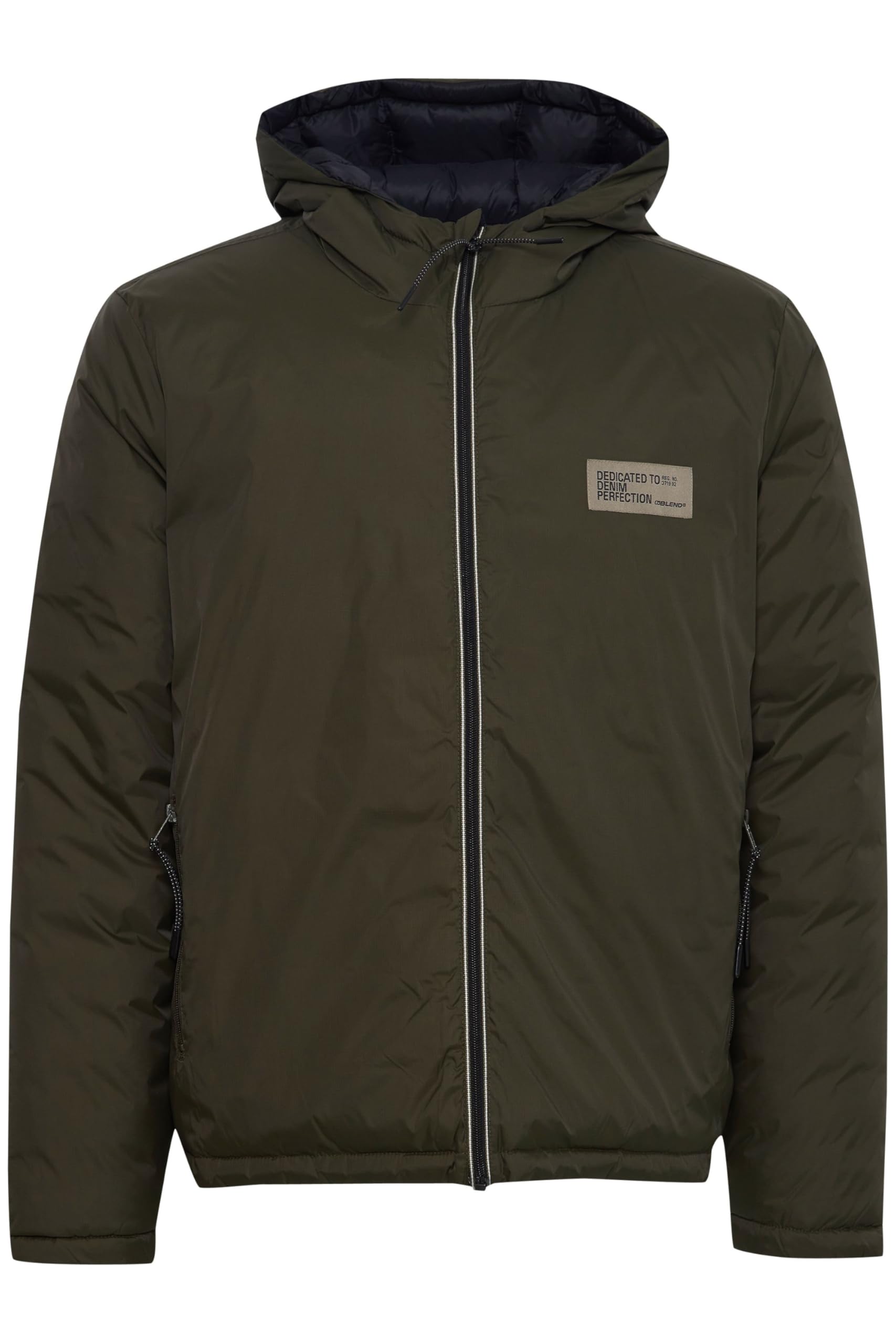 Blend BHOuterwear Herren Jacke Übergangsjacke Herrenjacke mit Kapuze Reißverschlusstaschen Regular fit
