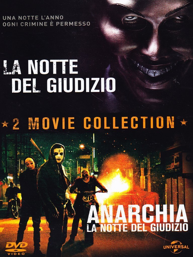 Colección Anarchia La Notte del Giudizio en DVD con dos películas de suspense