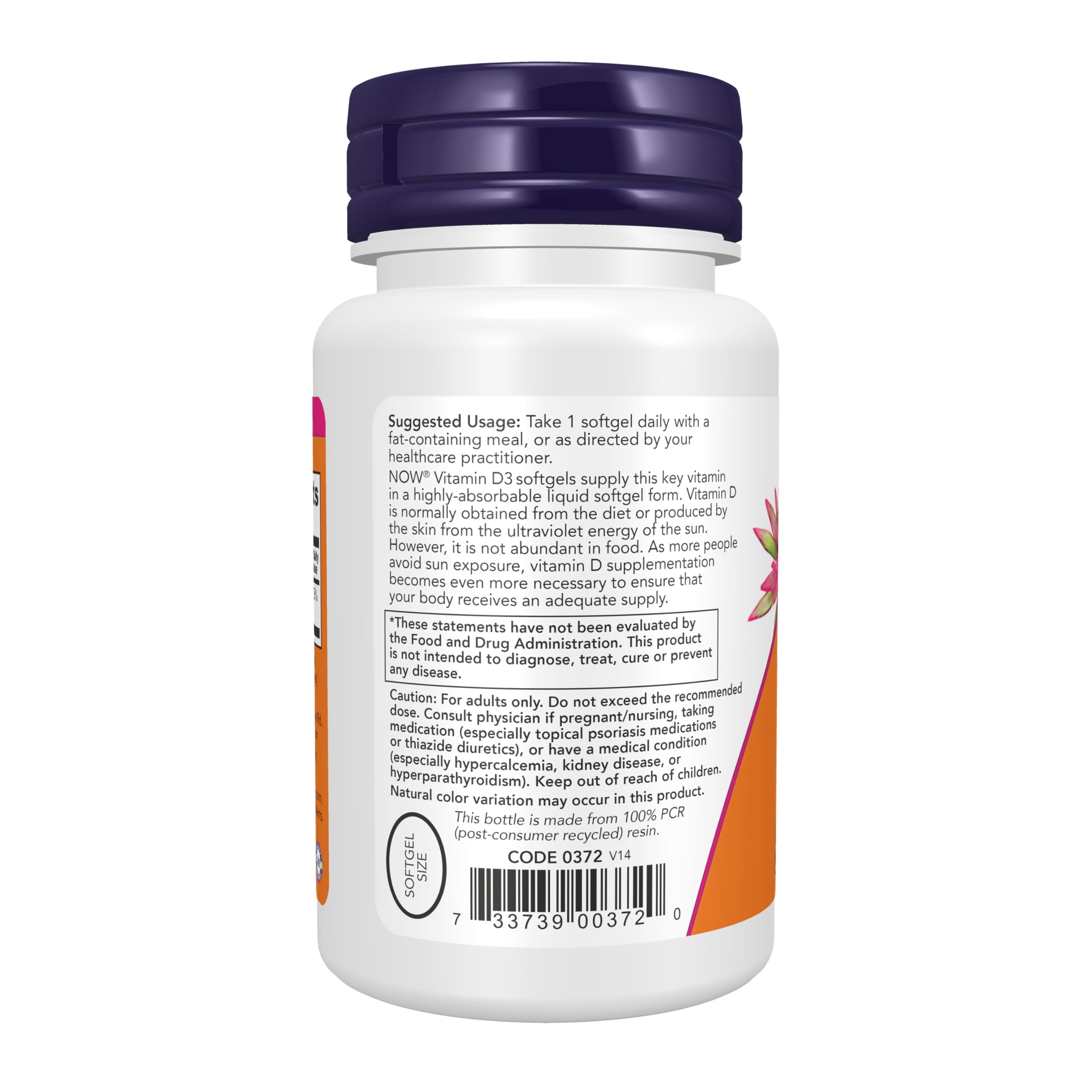 NOW Supplements, Vitamin D-3 5,000 IU, Structural Support*, 120 Softgels — Amazon image 3
