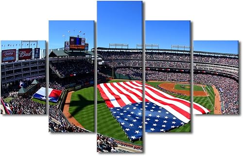 Miniatura 280 de Decoración de pared, lienzo para estadio deportivo de Estados Unidos, arte de pared moderno Fenway Park en Boston, arte de pared para oficina, sala