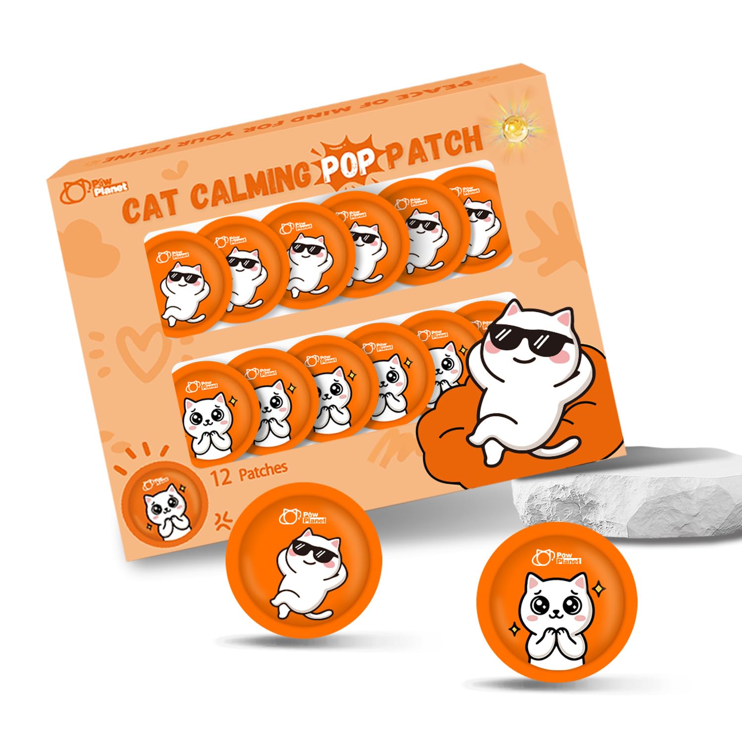 Patchs apaisants aux phéromones de chat PAW PLANET favorisant la relaxation et la liaison