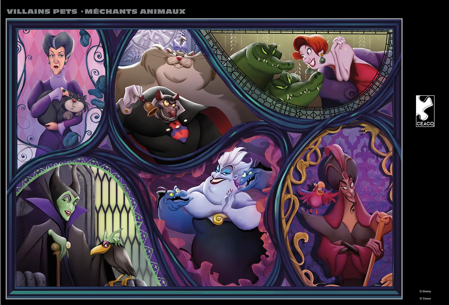 CEACO - Noir Select - Disney - Villains Pets - 500 Piece Jigsaw