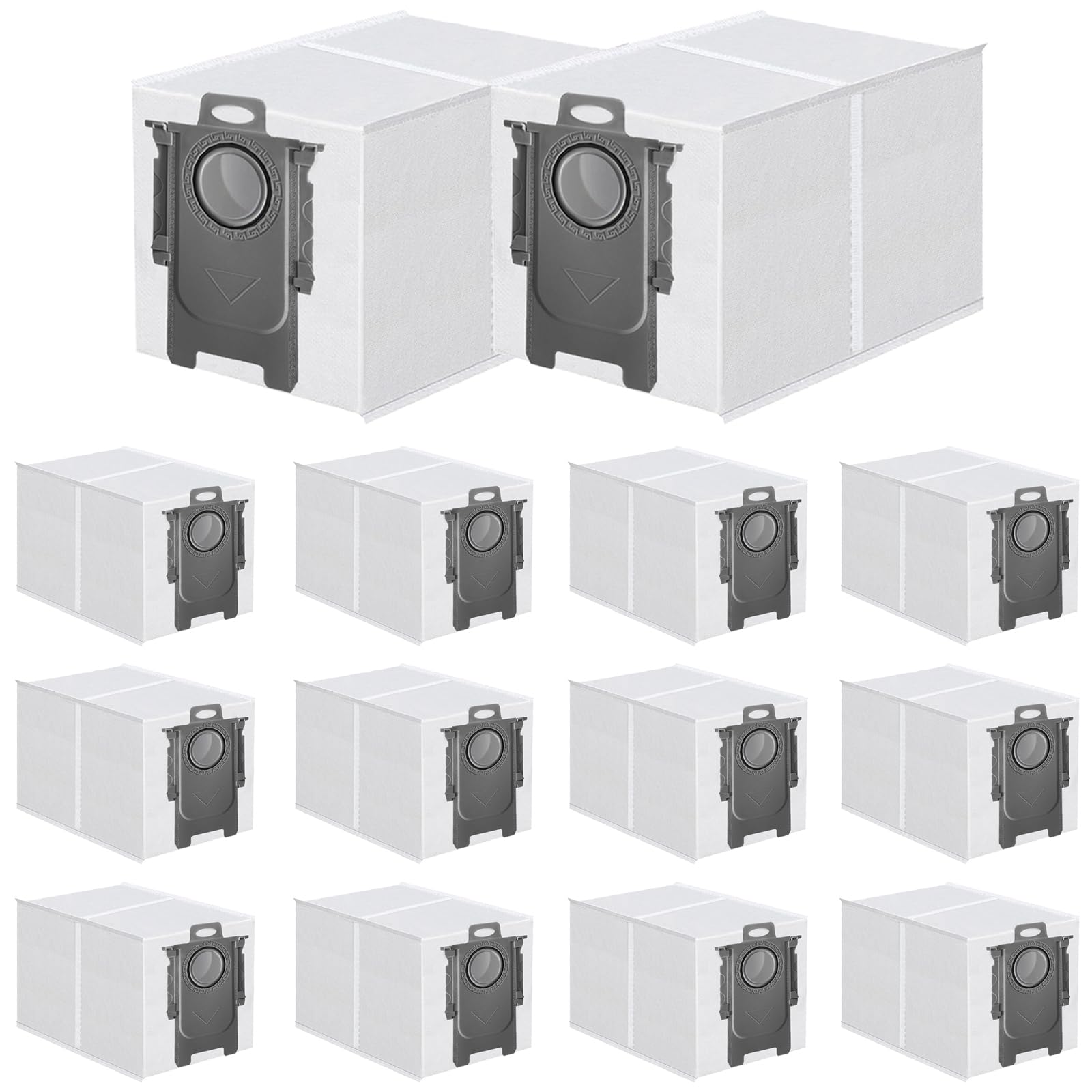Paquete de 14 bolsas de polvo para robot Roborock Saros 10/10R, Q Revo, Qrevo S/Slim, S8 MaxV Ultra, S8 Max Ultra, Qrevo MaxV/Pro/Curv/Curv S5X/Edge/Edge S5A, gran capacidad de 2.7 L