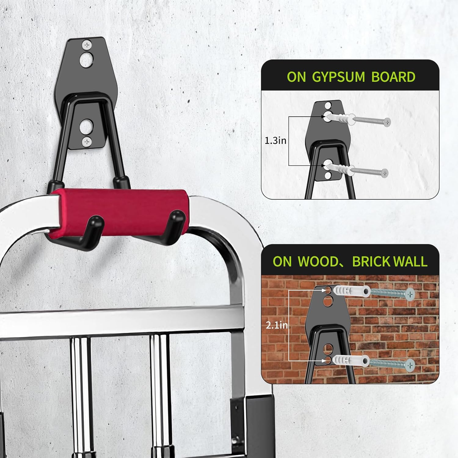 28 Pack Garage Hooks, Heavy Duty Garage Storage Hooks & Hangers Set, Wall Mounted Garage Organization System for Tools, Ladders, Bikes, Hoses, with Anti-Slip Coating Hooks for Garage, Shed, Workshop