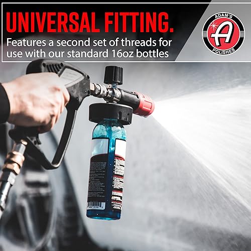 Miniatura 7 de Adam's - Cañón de espuma de alta calidad, rociador de jabón de cañón de espuma de nieve personalizado para lavado de automóviles, recipiente