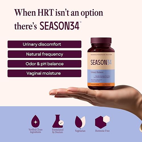 Miniatura 2 de Equilibrio urinario  60 cápsulas, suministro de 1 mes  Apoyo para la menopausia para comodidad, hidratación y frecuencia  Formulado por médicos con