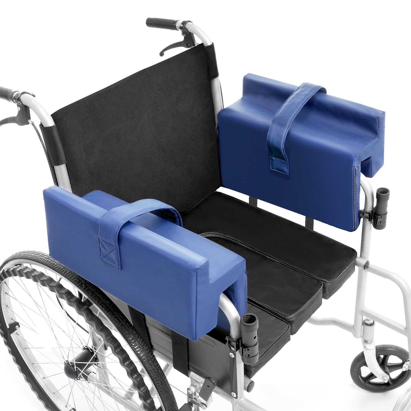wefaner 1 paire de coussinets d'accoudoirs imperméables avec accoudoirs en mousse pour un soutien latéral - Stabilisez le tronc et contrôlez l'inclinaison dans les fauteuils roulants