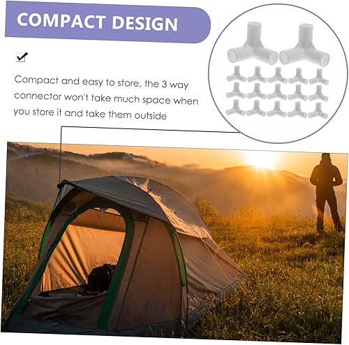 Miniatura 6 de Happyyami 40 Pcs Tent Joint Greenhouse Pipe Canopy Parts Replacement Carpas Pipe Fittings for Tent Canopy Fittings Tent Fittings for Frame Canopy