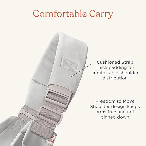 Miniatura 2 de Ergobaby Upsie - Portabebés gris perla, ligero, ajustable, para niños pequeños, diseño transpirable y ergonómico
